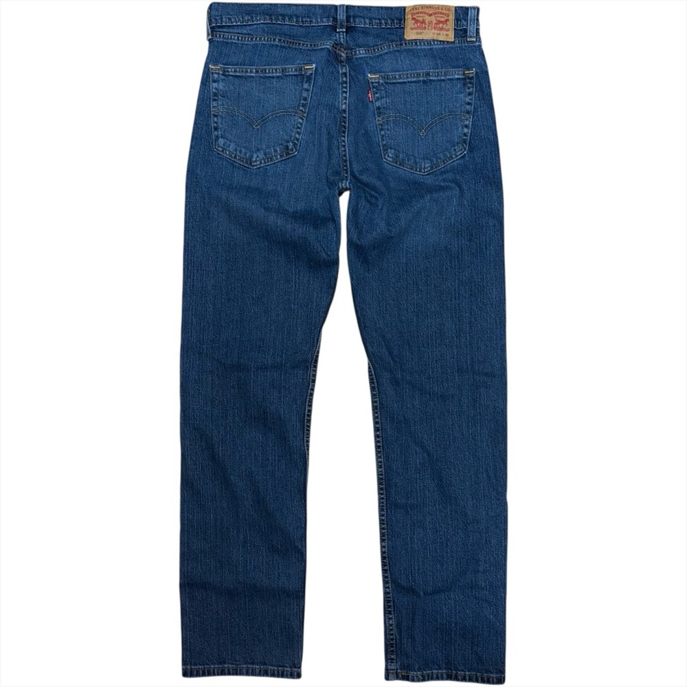 Levi’s 505 Regular Fit Straight Leg Jeans Men’s 34x32 Medium Wash Stretch Denim